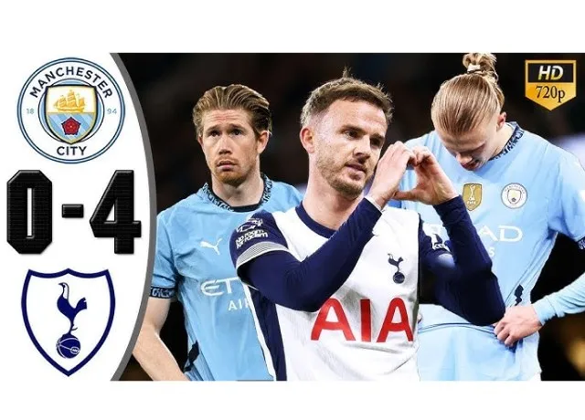 Man City bị Tottenham vùi dập trên sân nhà thua 4 bàn không gỡ