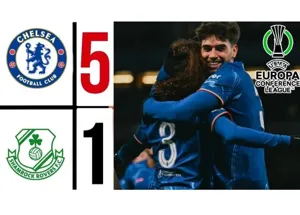 Chelsea dễ dàng hủy diệt Shamrock Rovers 5-1 trên sân nhà