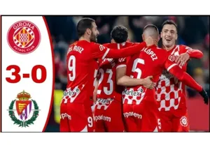 Girona chấm dứt chuỗi trận bết bát bằng chiến thắng 3-0 trước Valladolid