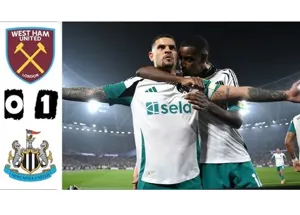 Newcastle thắng nhẹ nhàng West Ham 1-0 trên sân London