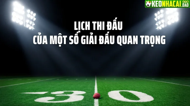 Lịch thi đấu keonhacai