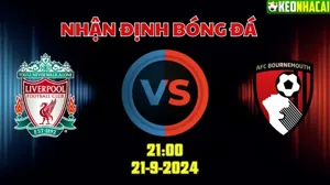 Nhận định bóng đá Liverpool vs Bournemouth 21h00 ngày 21/9