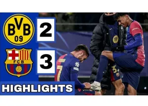 Barca giành chiến thắng cảm xúc trên sân Signal Iduna Park của Dortmund