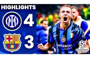 Inter kiên cường đánh bại Barca 4-3 giành vé vào chơi trận chung kết cúp C1