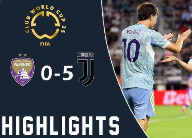 Juventus thắng đậm Al Ain tỷ số 5-0 trận mở màn