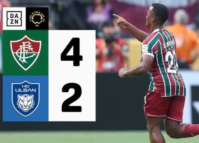 Fluminense dẫn đầu bảng sau khi đánh bại Ulsan Hyundai 4-2