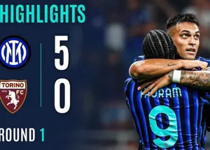 Inter Milan vùi dập Torino 5 bàn không gỡ