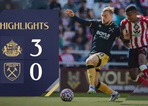 Sunderland tạo bất ngờ đánh bại West Ham tỷ số 3-0