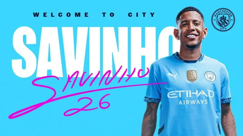 Savinho là tân binh của Man City