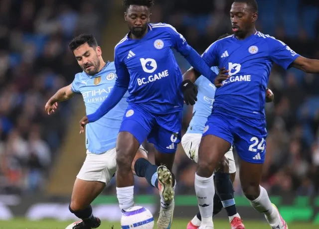Trận đấu giữa Man City và Leicester City tại Etihad đã diễn ra một chiều