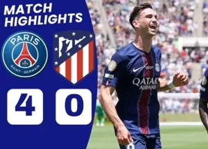 PSG phô diễn sức mạnh đánh bại Atletico Madrid 4-0